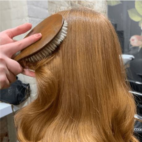 1. Brush your hair gently